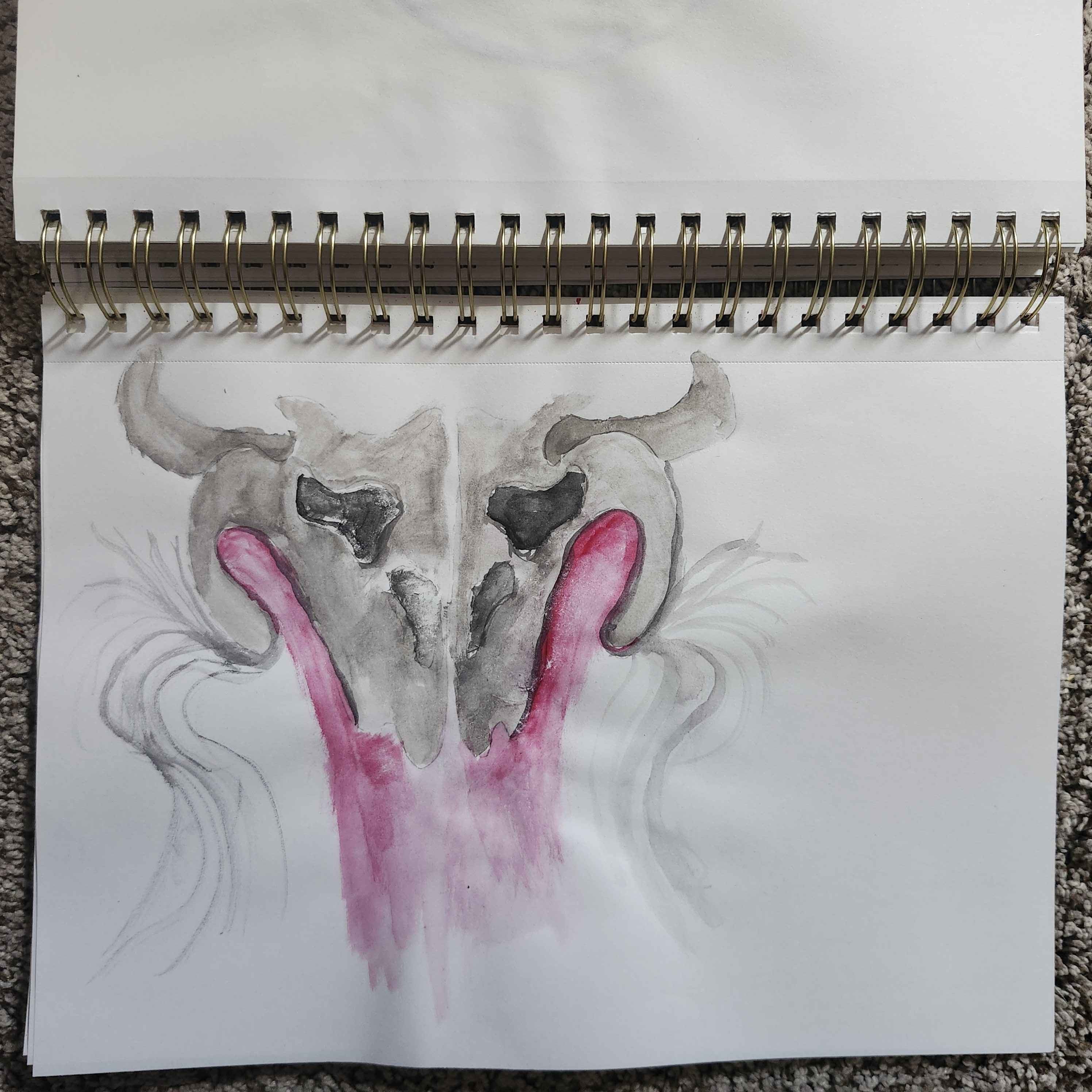 XUL WATERCOLOR 2 "SKULL"